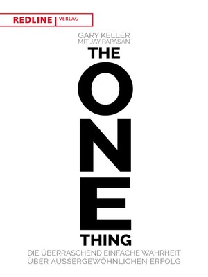 cover image of The One Thing